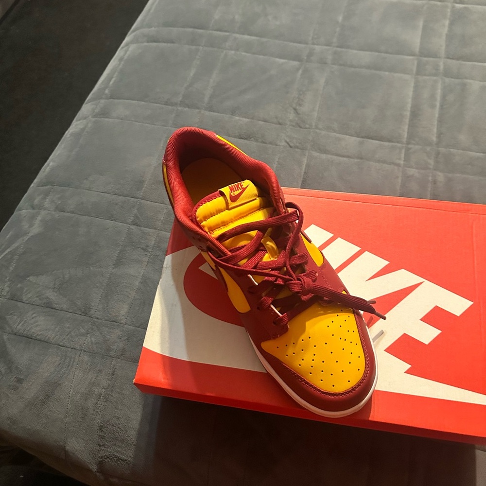 Nike Crimson and Gold Sneakers